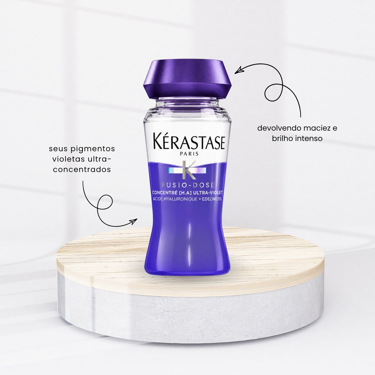 Kit Kérastase Fusio-Dose Concentré Ultra-Violet Ampolas 3 x 12 ml