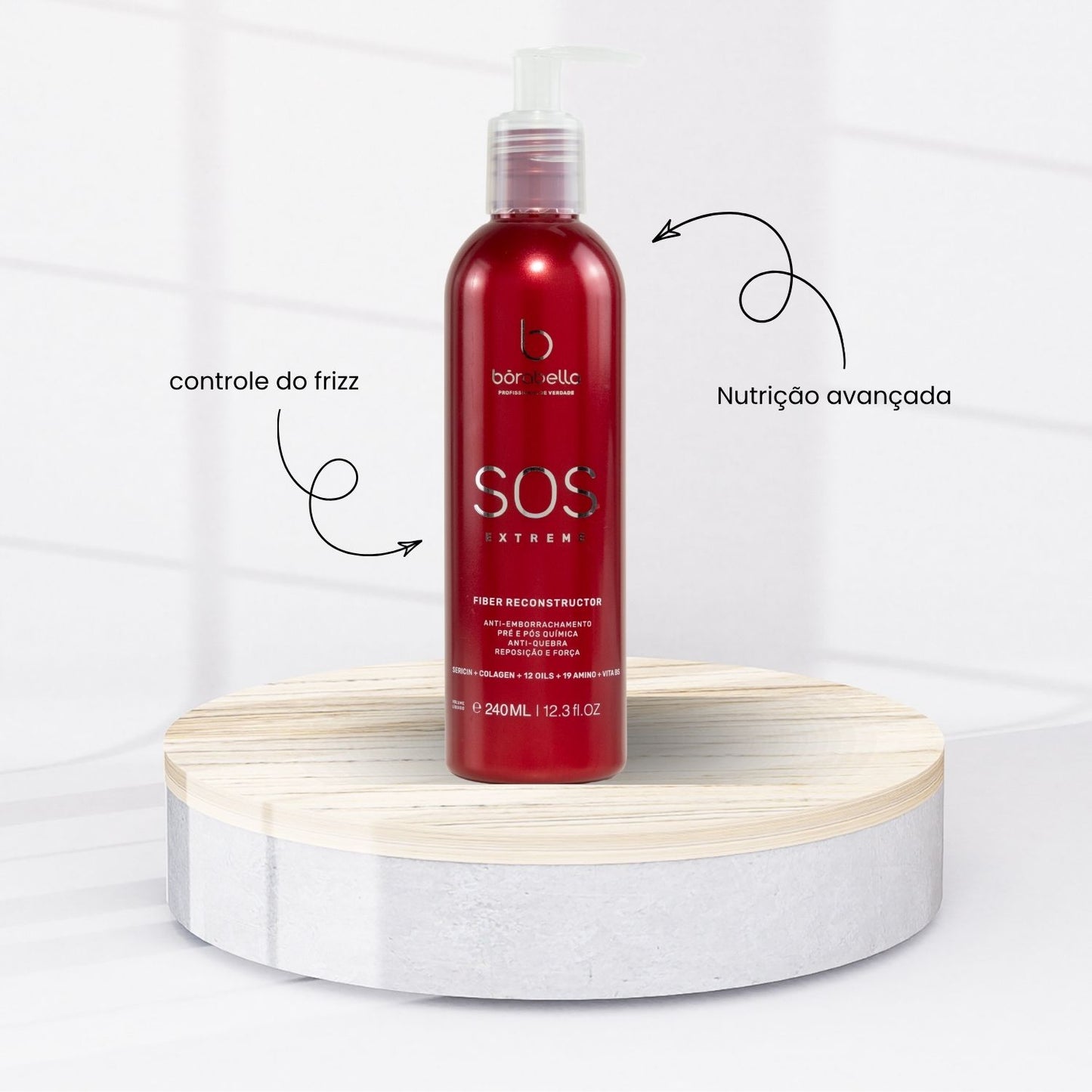 Kit Bórabella Selagem 3D Semi Definitiva Orgânica 350 ml + SOS Extreme