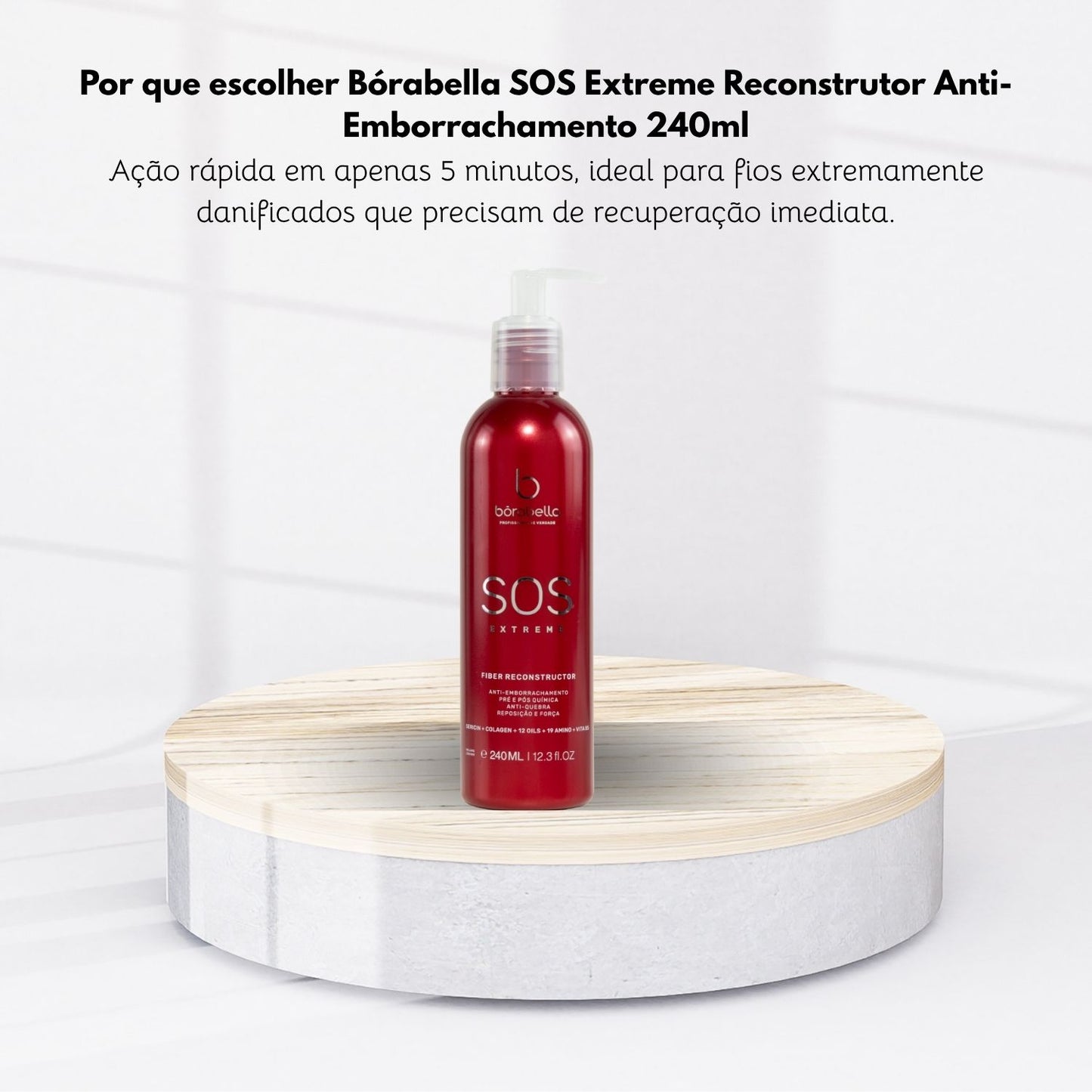 Kit Bórabella Selagem 3D Semi Definitiva Orgânica 350 ml + SOS Extreme