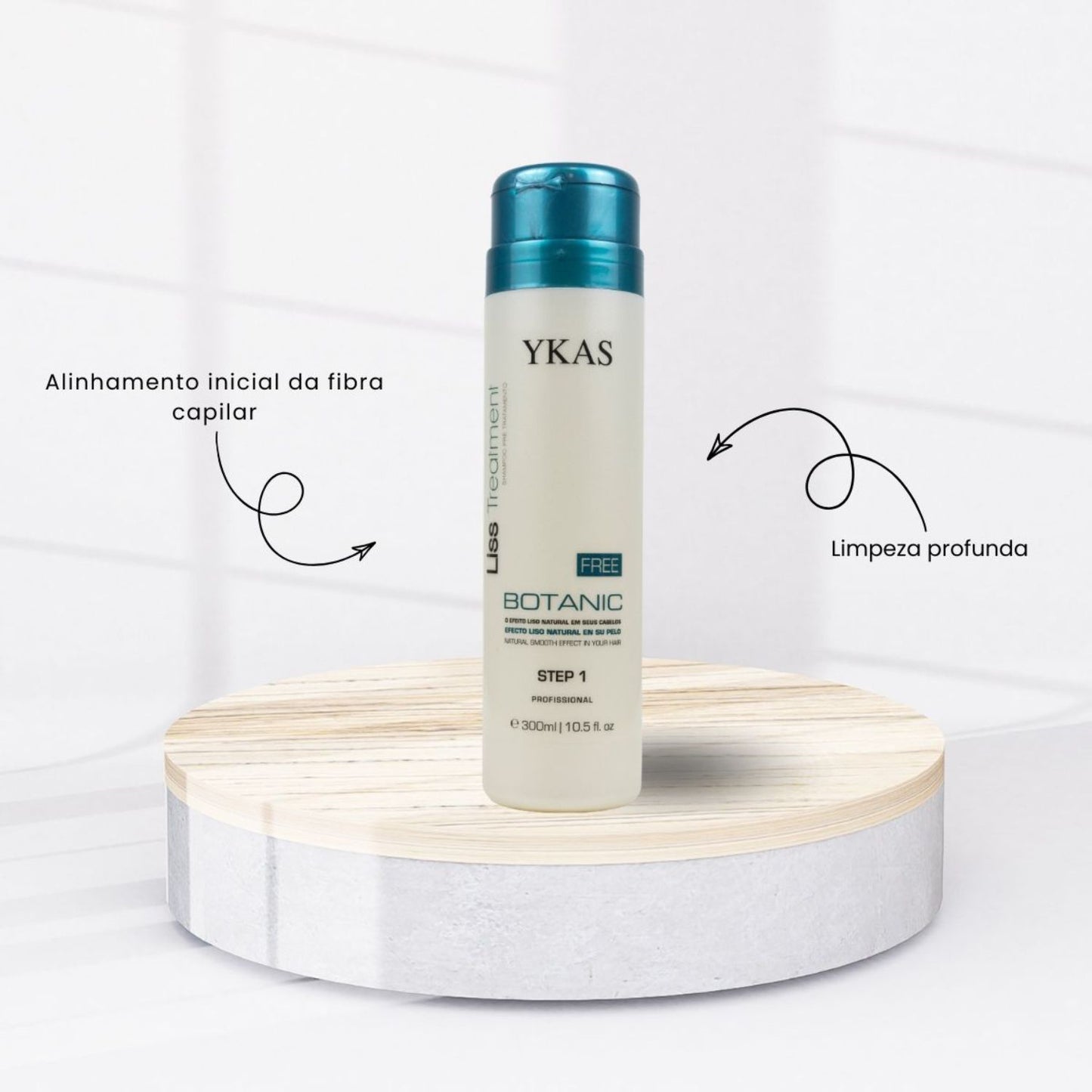 Kit Ykas Botanic Escova Progressiva Formol Free (2 x 300 ml)
