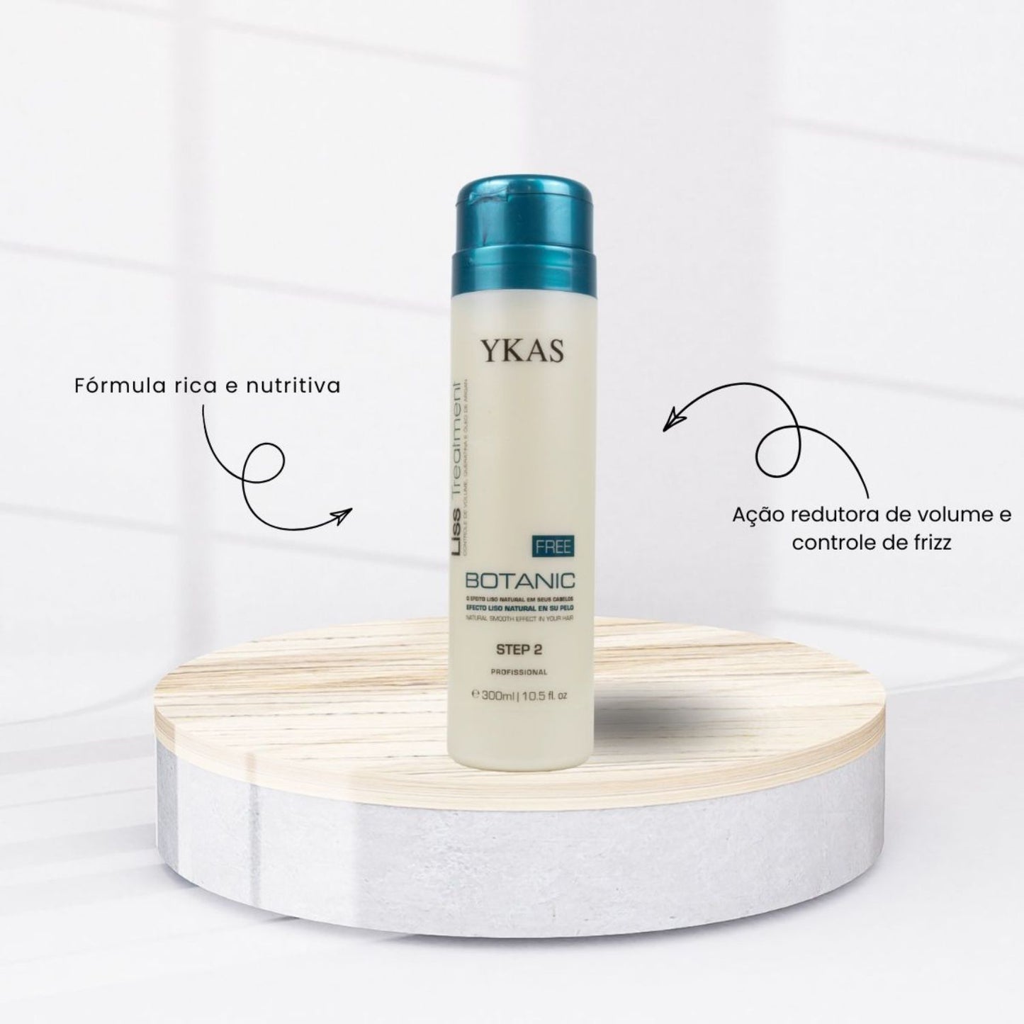 Kit Ykas Botanic Escova Progressiva Formol Free (2 x 300 ml)