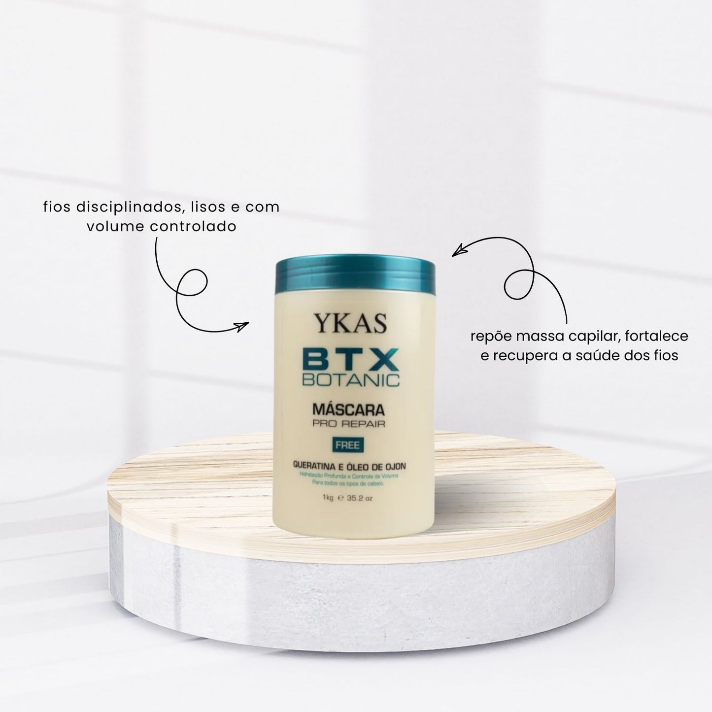 Botox Capilar Capilar Ykas Btx Botanic Máscara 1kilo