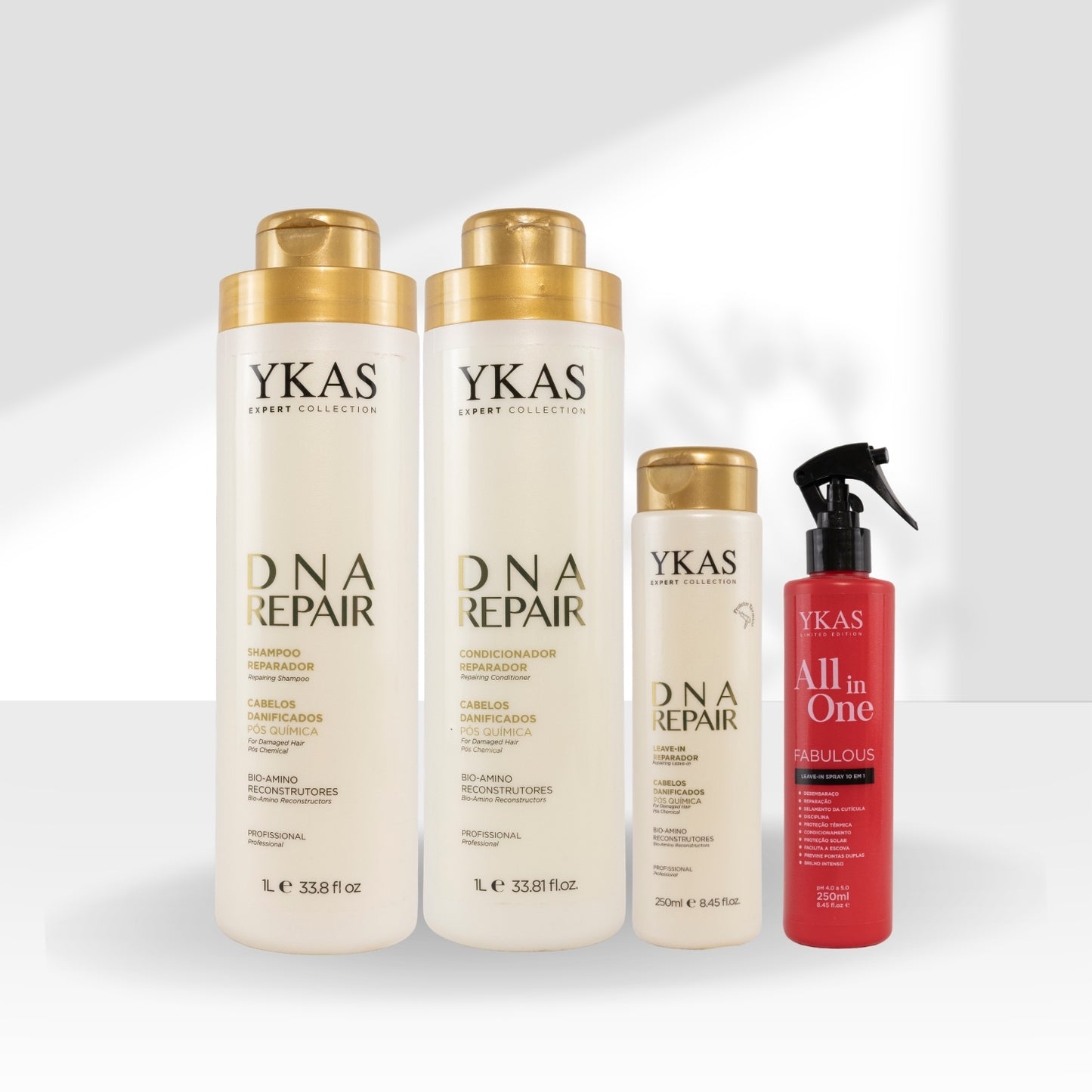 Kit Ykas Dna Repair Completo Grande + Fabulous All In One