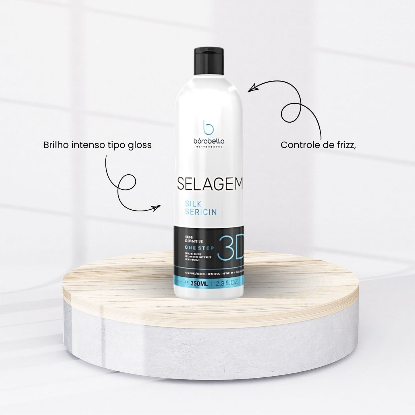 Progressiva Bórabella Selagem 3D Semi Definitiva Orgânica Sem Formol 350 ml