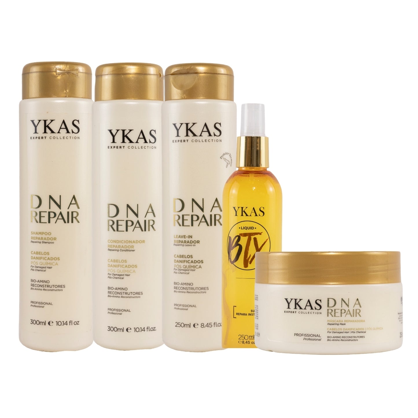 Kit Ykas Dna Repair Completo Pequeno + Botox Capilar Líquido