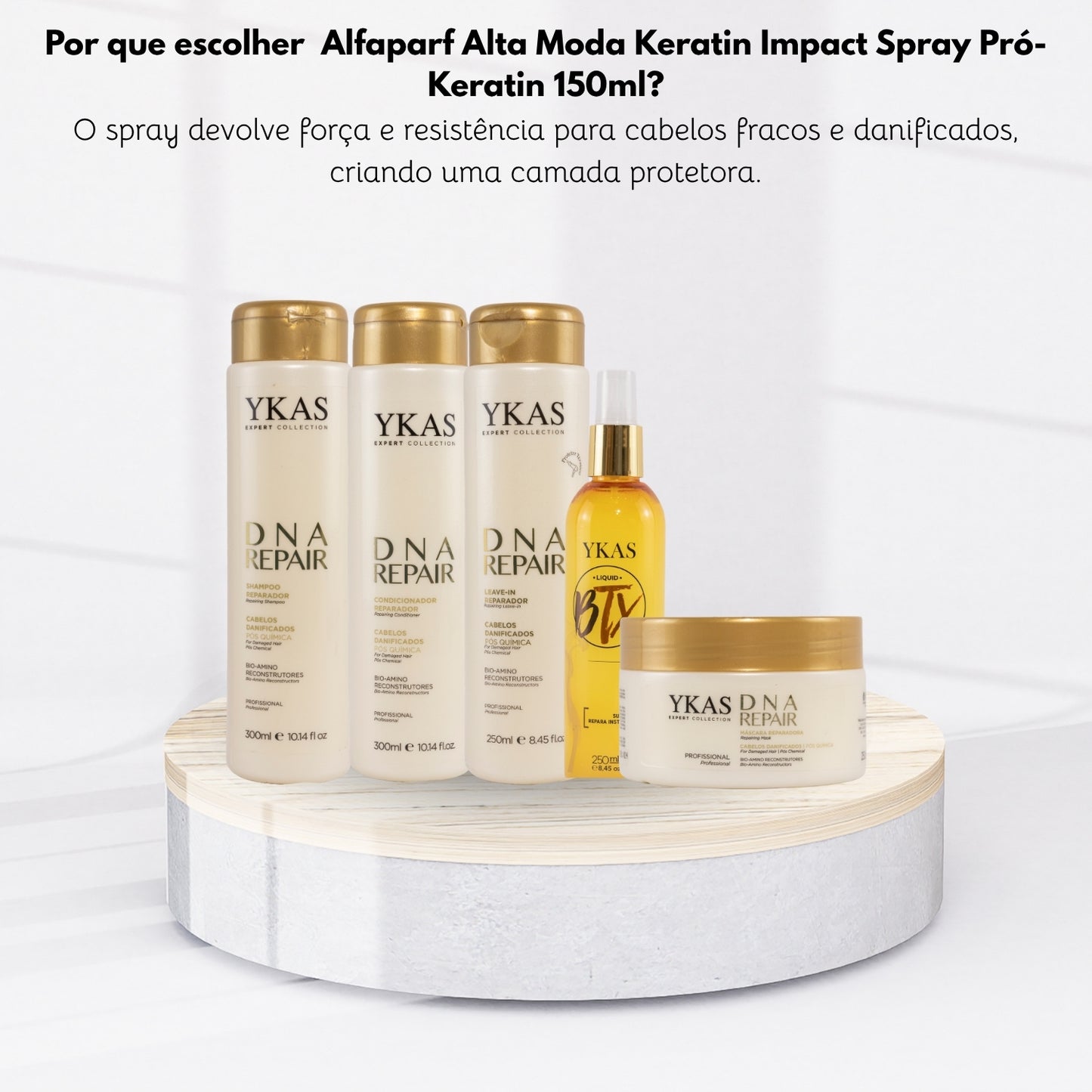 Kit Ykas Dna Repair Completo Pequeno + Botox Capilar Líquido