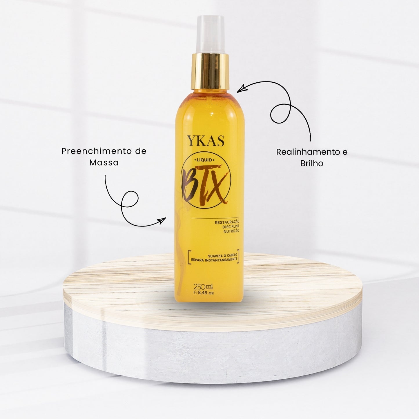 Kit Ykas Dna Repair Completo Pequeno + Botox Capilar Líquido + Fabulous Hair All in One