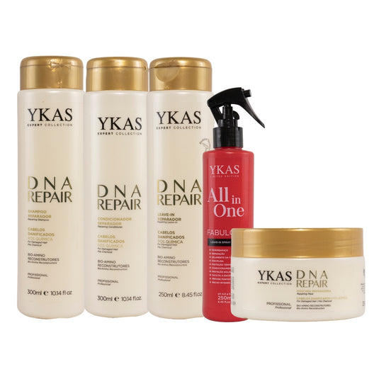 Kit Ykas Dna Repair Completo Pequeno + Fabulous Hair All in One