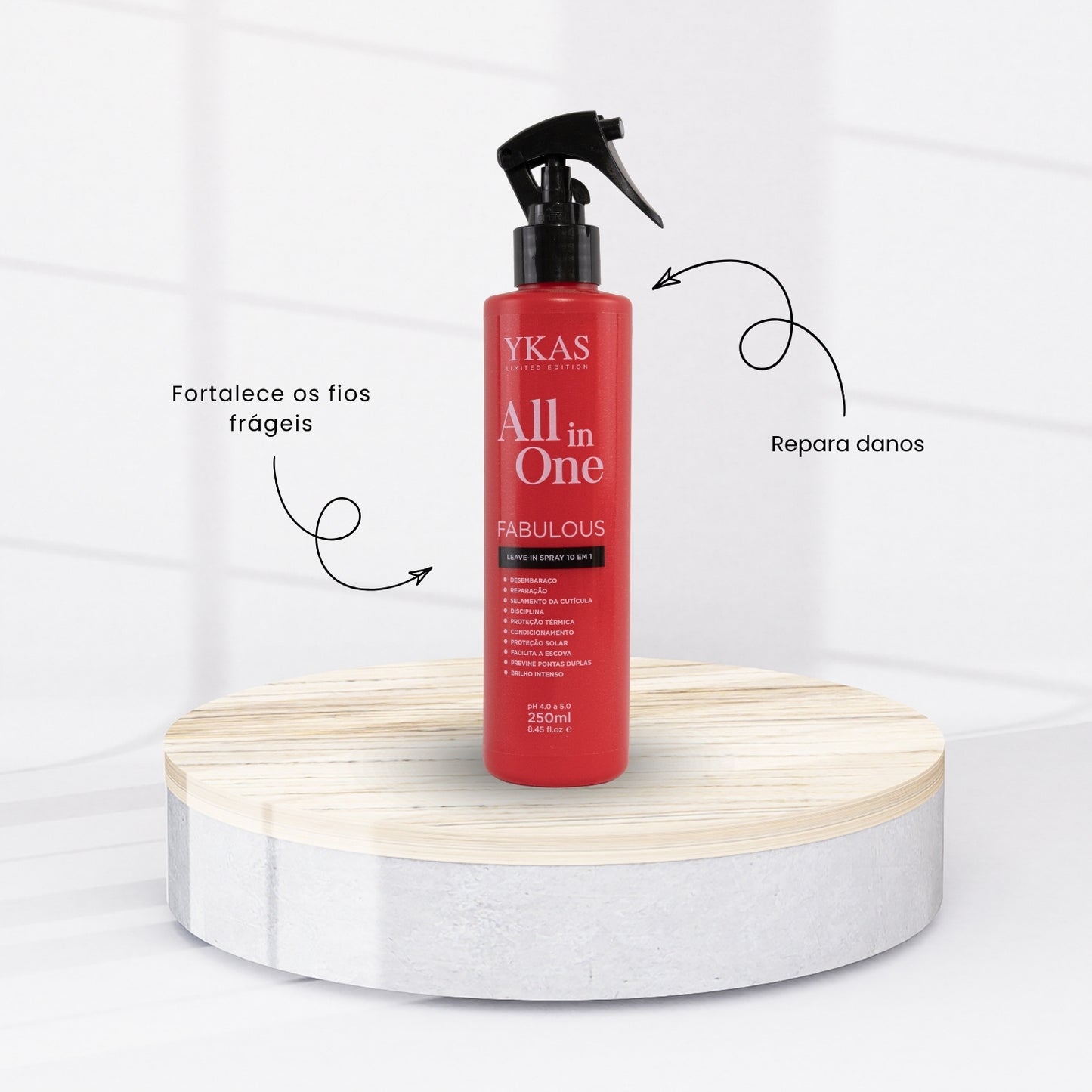 Kit Ykas Dna Repair Completo Pequeno + Fabulous Hair All in One