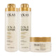 Kit Ykas Dna Repair Shampoo + Condicionador 1 Litro + Máscara 250 g