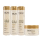 Kit Ykas Dna Repair Shampoo + Condicionador 300 ml + Máscara 250 g + Leave-in 250 ml