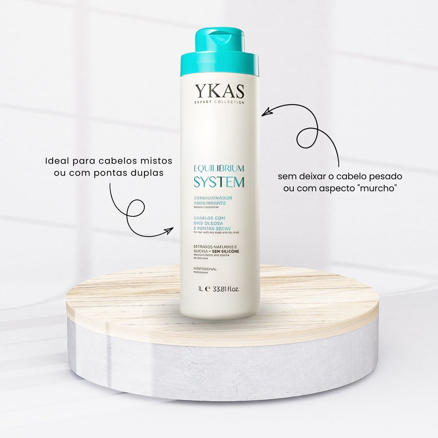 Kit Ykas Equilibrium System Grande Completo + Fabulous Hair All in One + Ykas BBtox Líquido