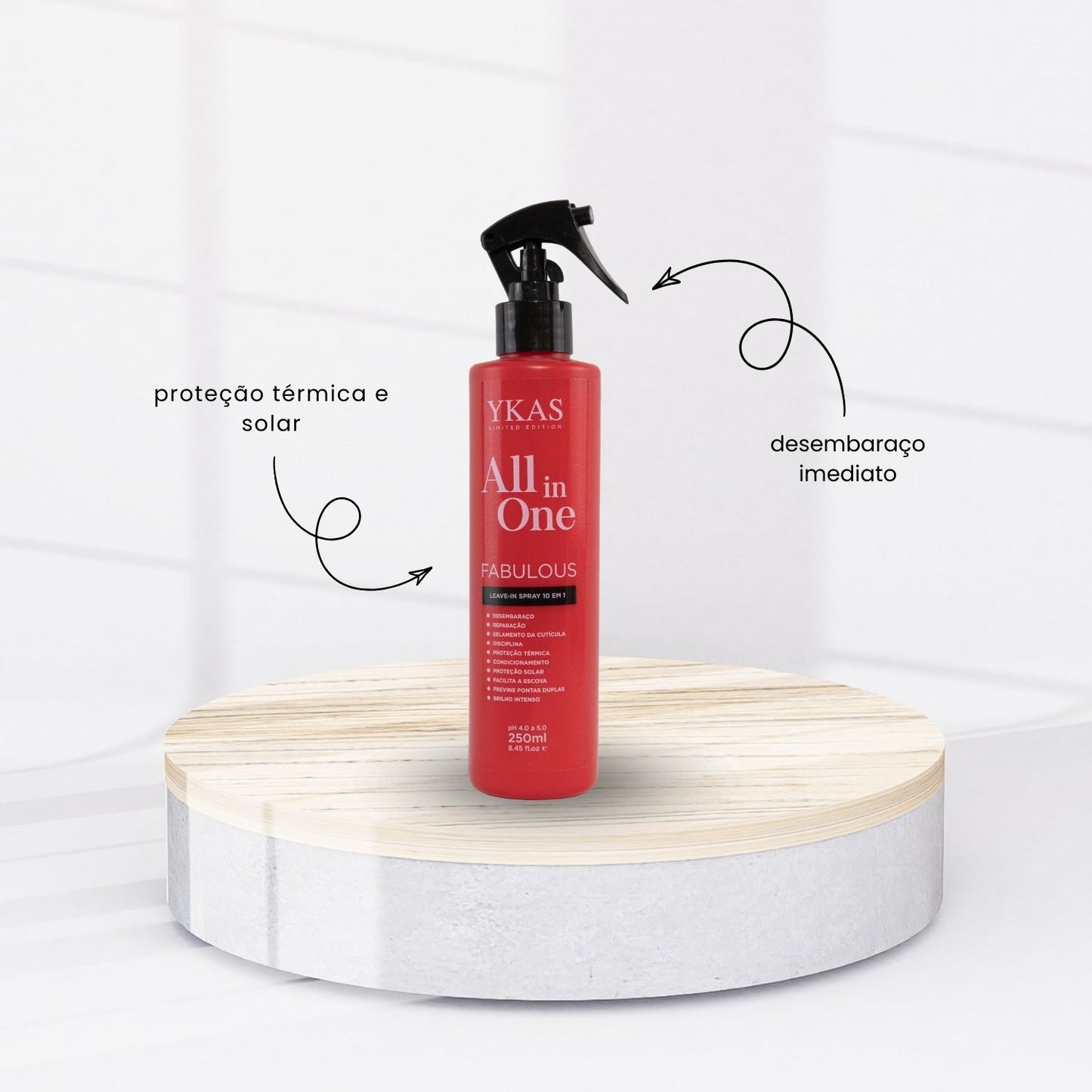 Kit Ykas Equilibrium System Pequeno Completo + Fabulous Hair All in One
