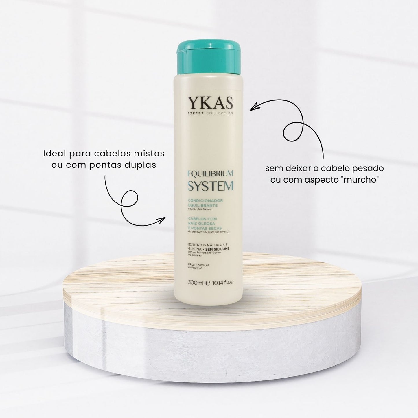 Kit Ykas Equilibrium System Pequeno Completo + Fabulous Hair All in One + Ykas BBtox Líquido