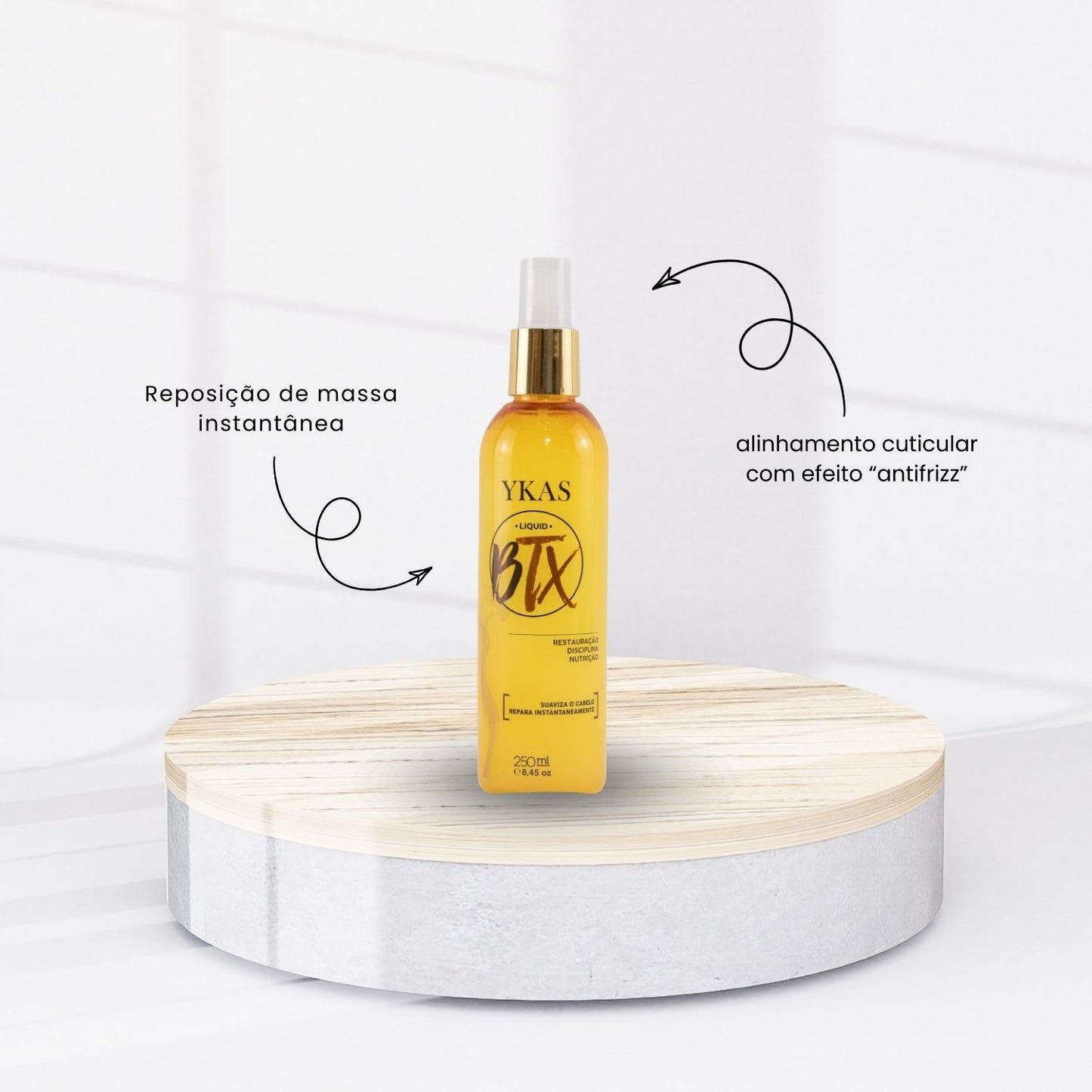 Kit Ykas Equilibrium System Pequeno Completo + Fabulous Hair All in One + Ykas BBtox Líquido