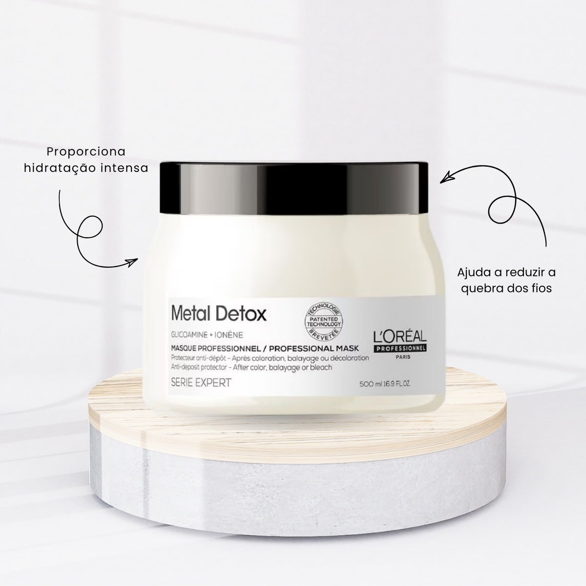 Máscara Loreal Metal Detox 500 ml