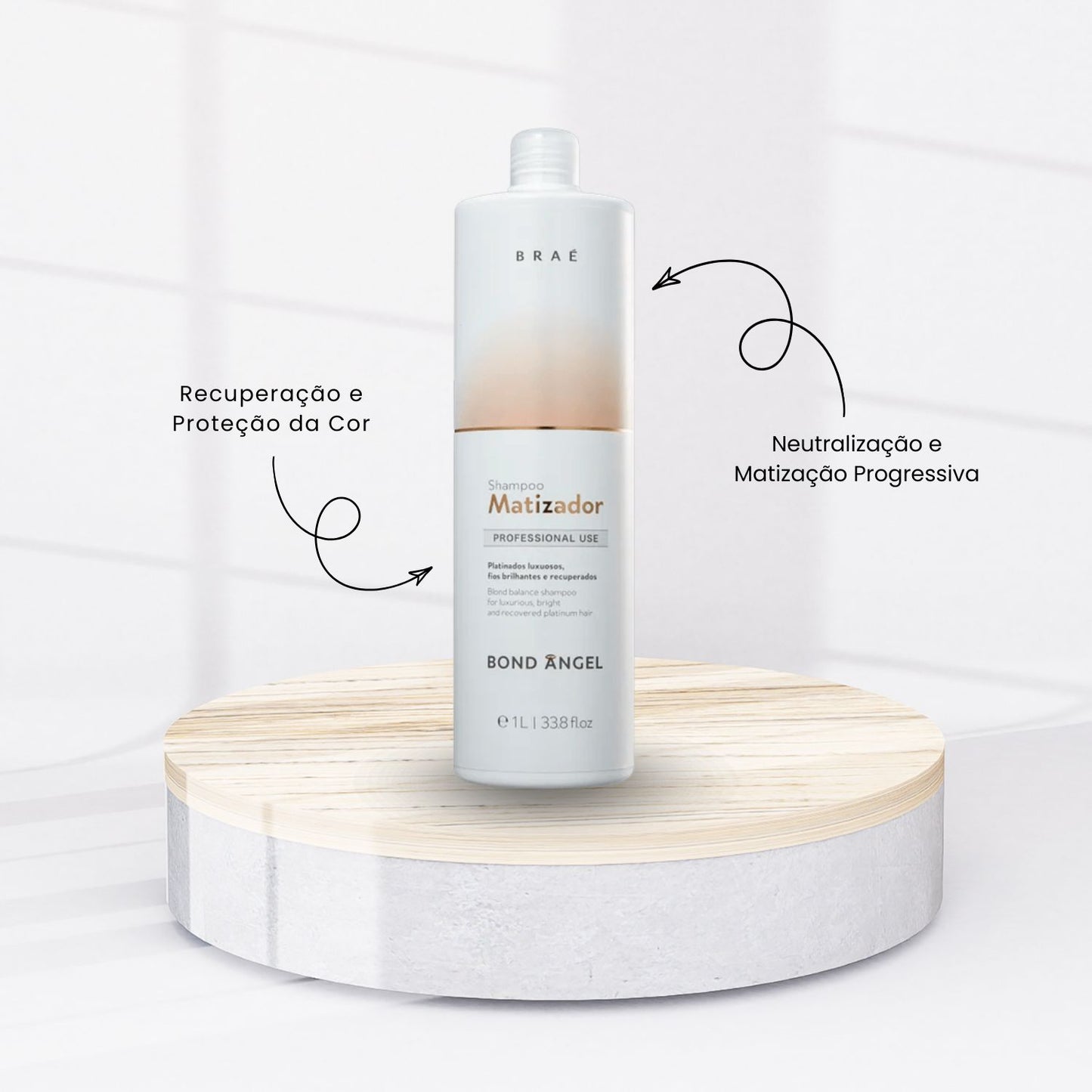 Shampoo Braé Bond Angel Matizador 1 Litro