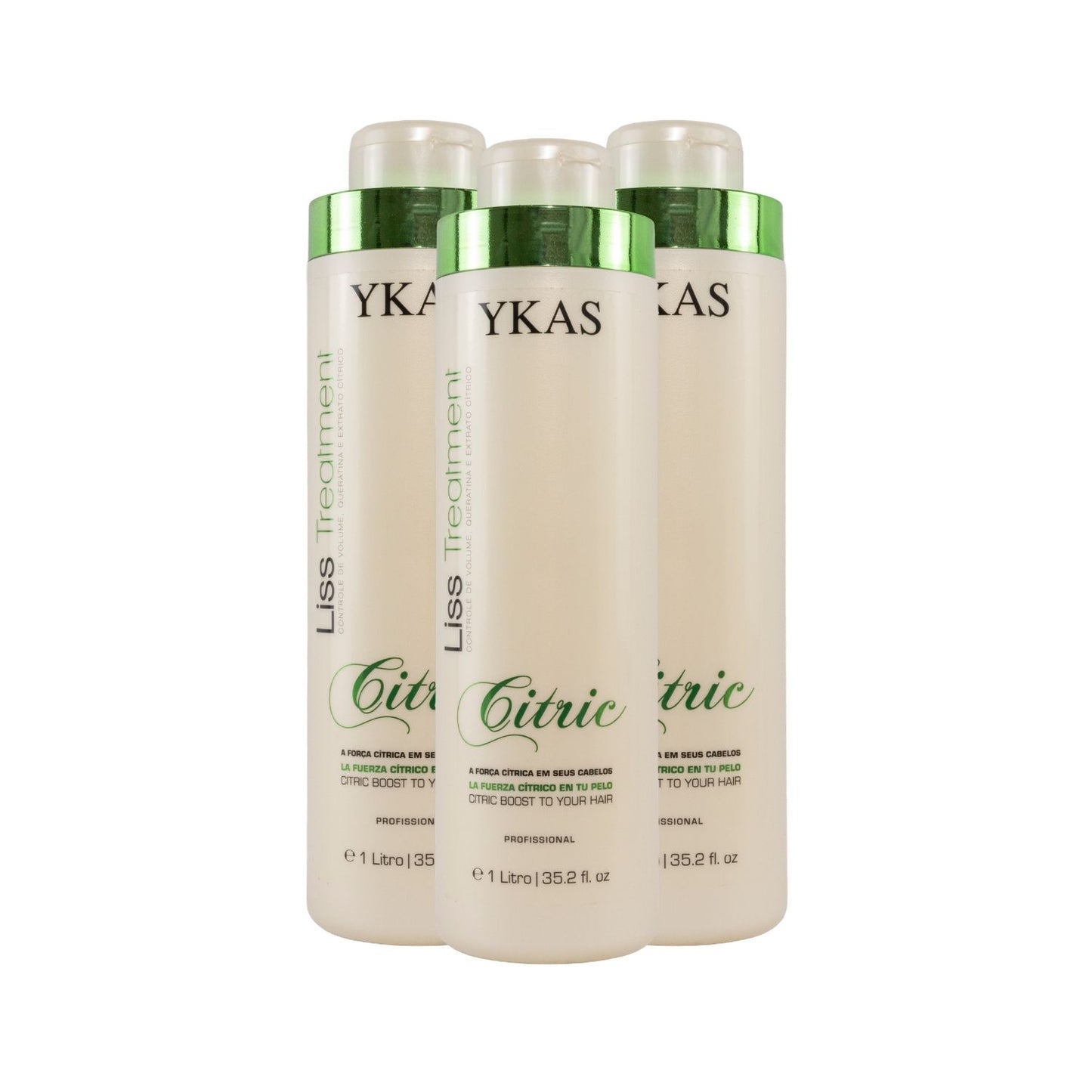 Kit Ykas Escova Progressiva Citric 3 Unidades de 1 Litro