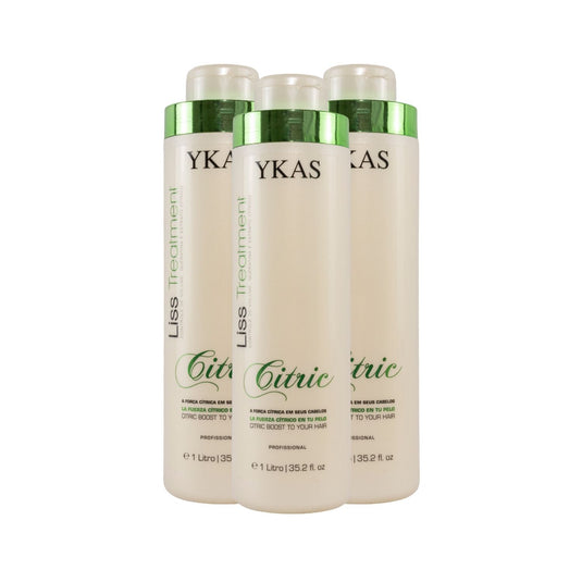 Kit Ykas Escova Progressiva Citric 3 Unidades de 1 Litro