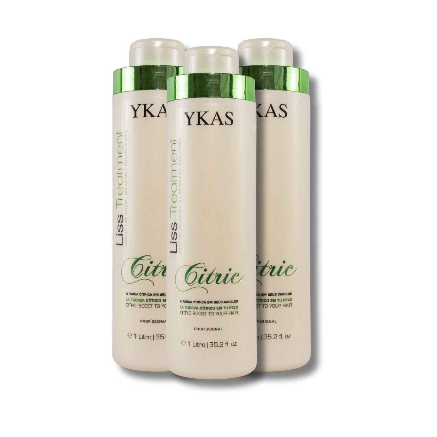 Kit Ykas Escova Progressiva Citric 3 Unidades de 1 Litro