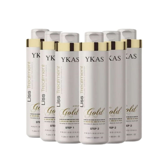 Kit Ykas Escova Progressiva Ouro 3 (2 x 1 Litro)
