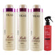 Kit Ykas Escova Progressiva Rubi (3 x 1 Litro) + Ykas Fabulous All In One