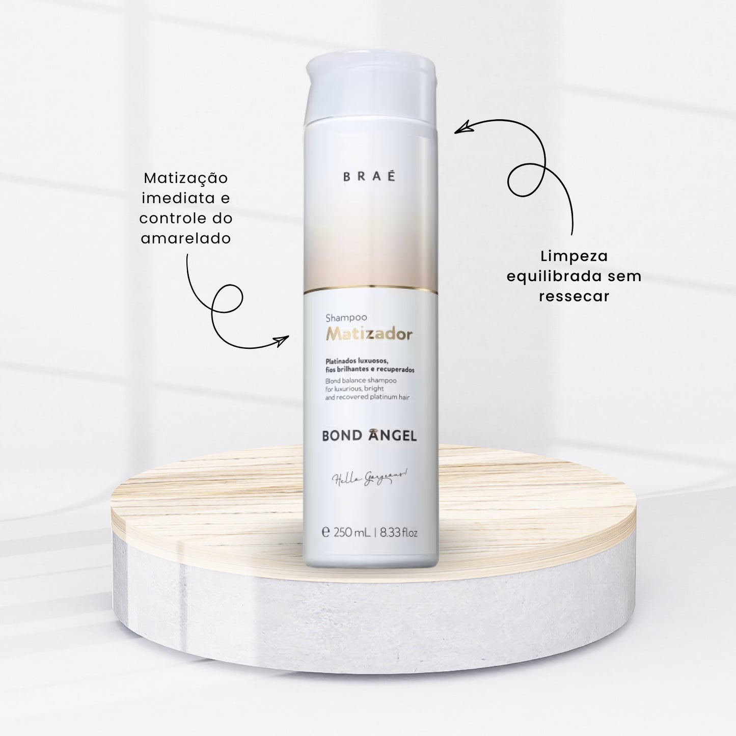Shampoo Braé Bond Angel Matizador 250 ml