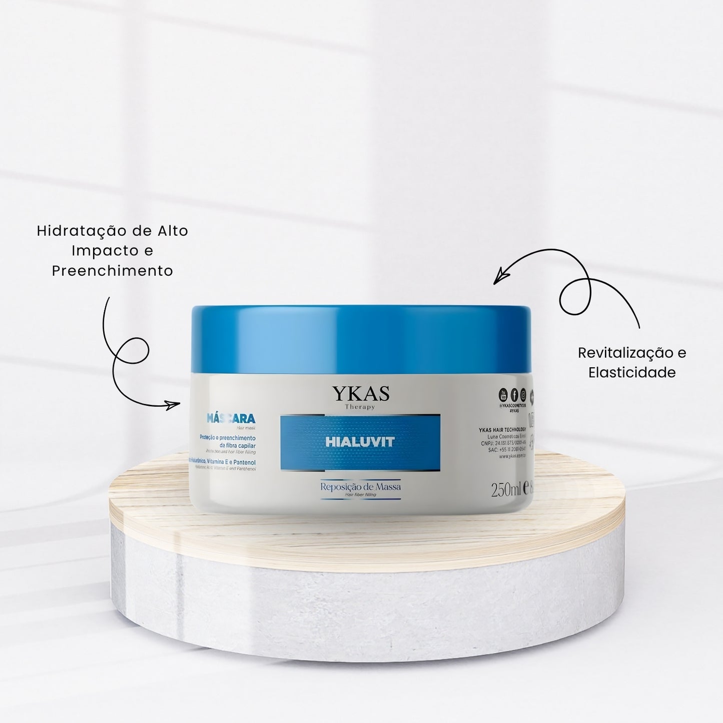 Máscara Ykas Hialuivit 250 ml