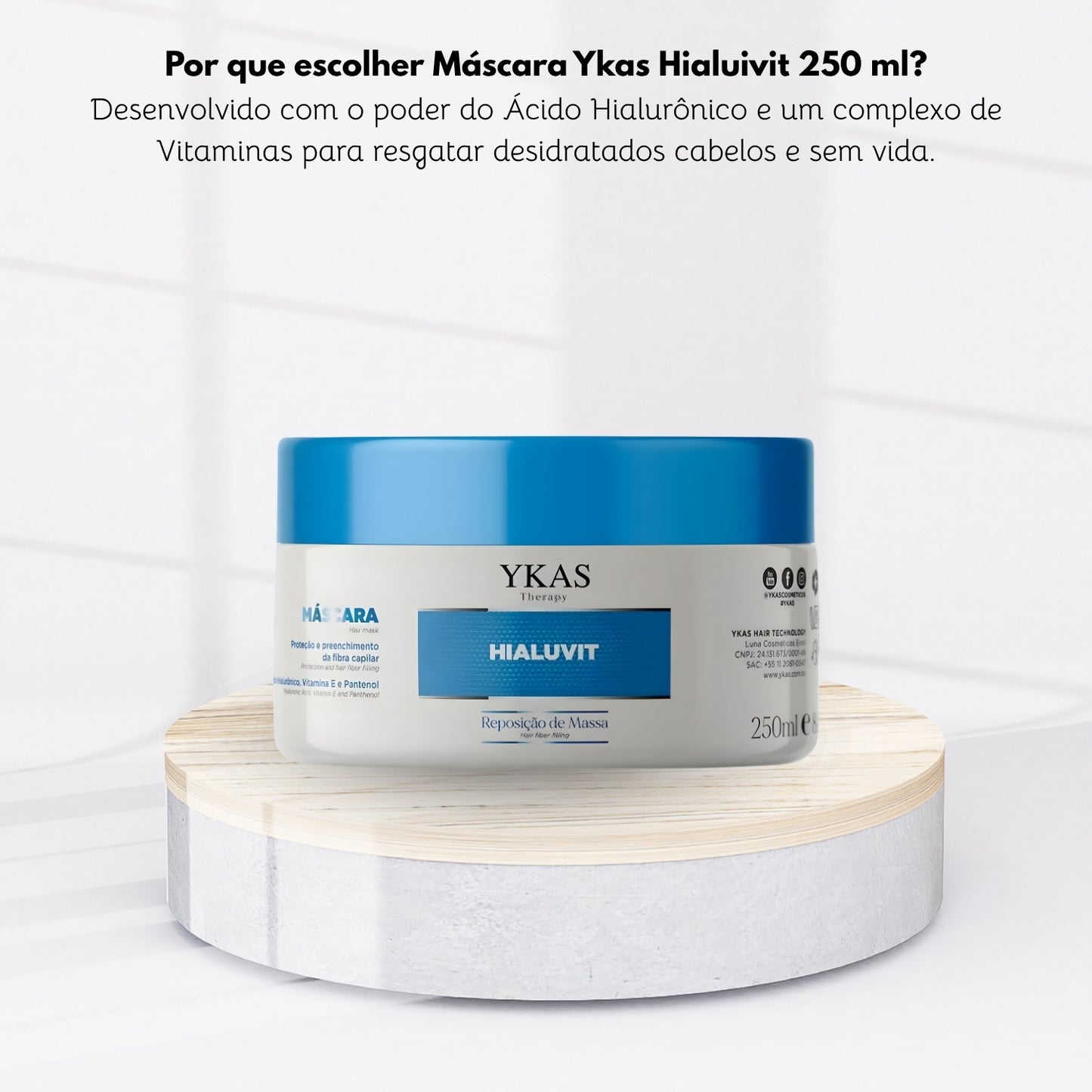 Máscara Ykas Hialuivit 250 ml