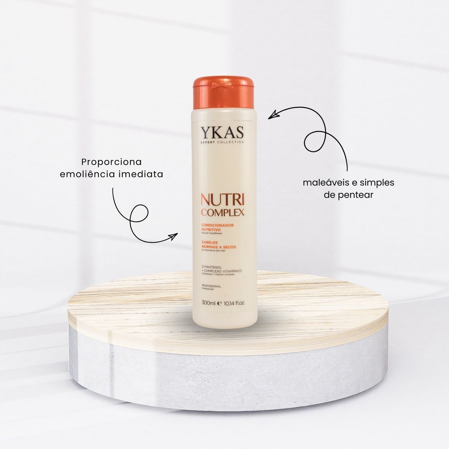 Kit Ykas Nutri Complex Leave Pequeno + Dna Repair Trio Pequeno + Progressiva Orgânico 300 ml