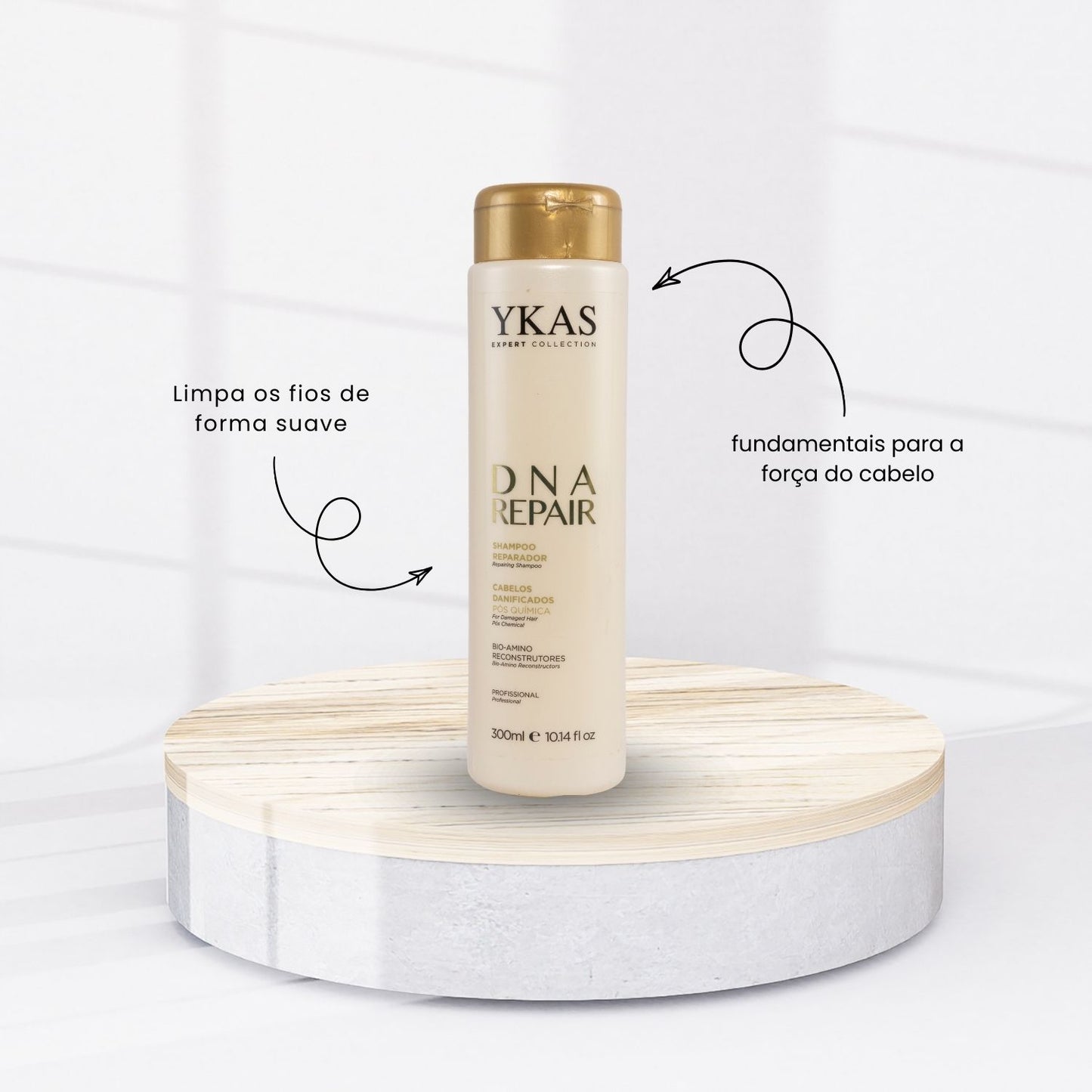 Kit Ykas Nutri Complex Leave Pequeno + Dna Repair Trio Pequeno + Progressiva Orgânico 300 ml