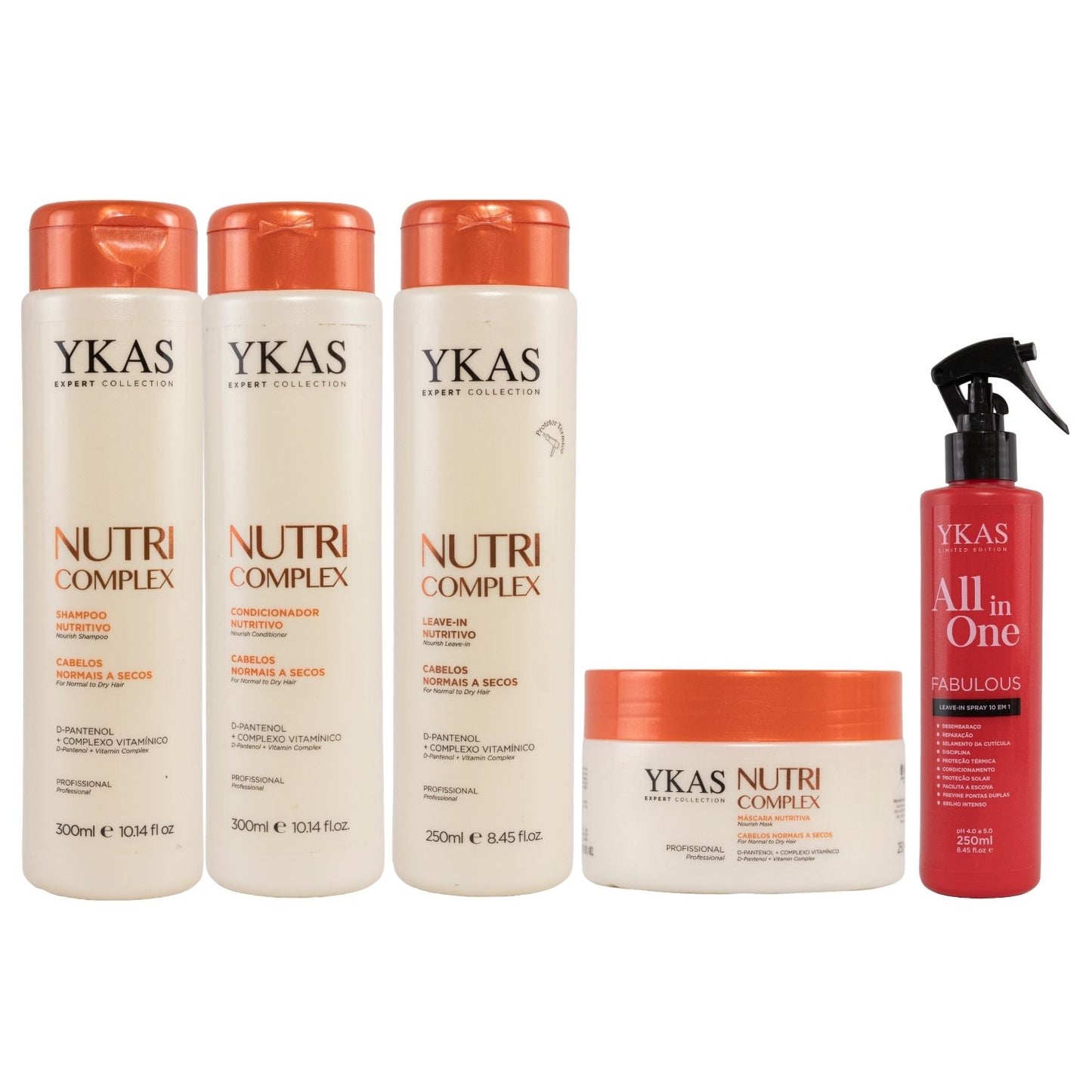 Kit Ykas Nutri Complex Pequeno Completo + Fabulous All In One 200 ml