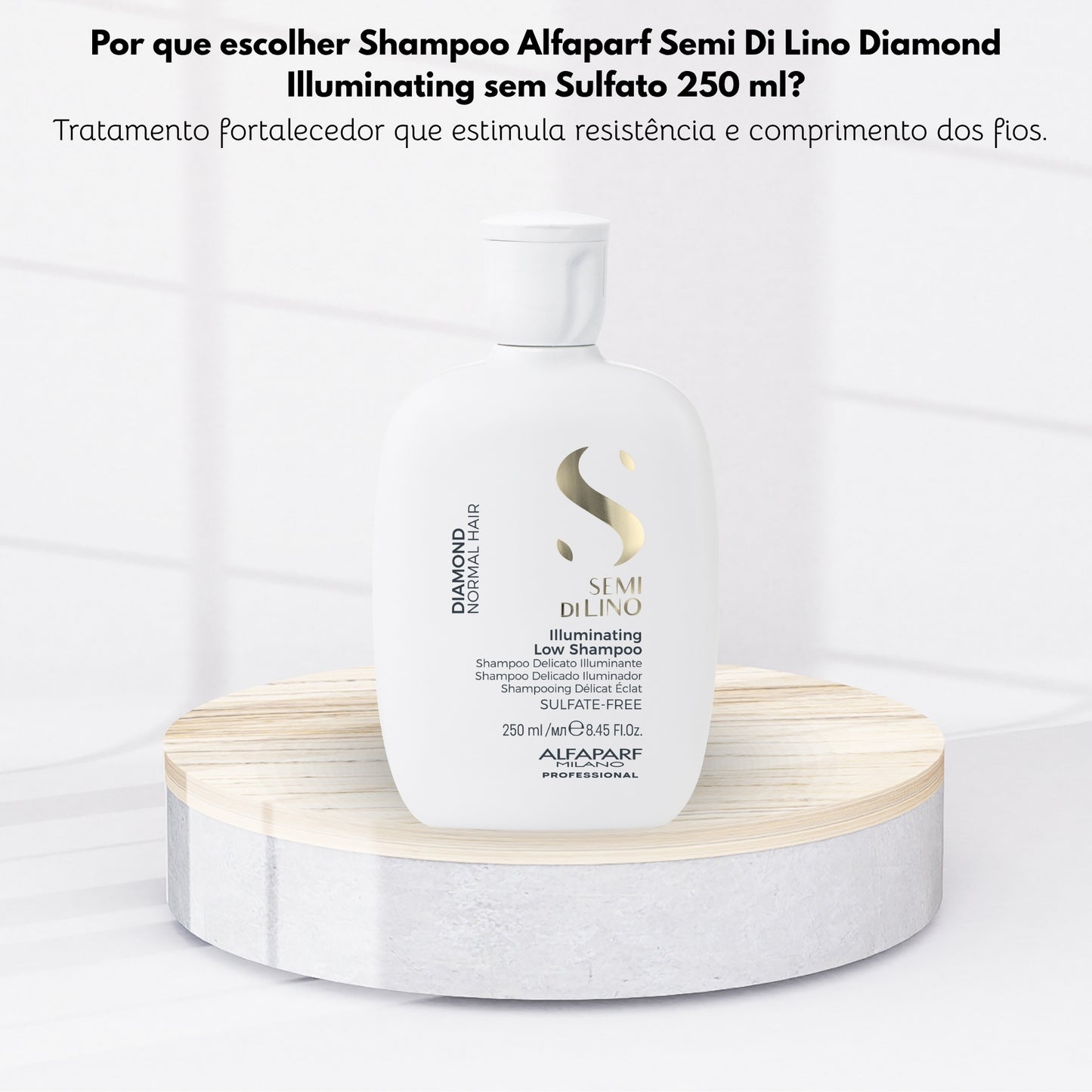 Shampoo Alfaparf Semi Di Lino Diamond Illuminating sem Sulfato 250 ml