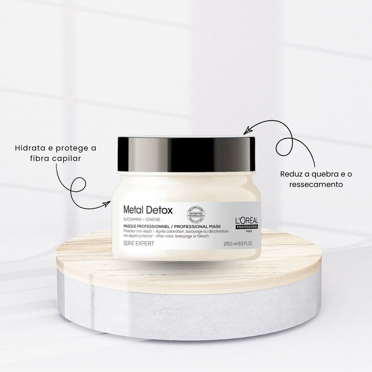 Kit Loreal Metal Detox Shampoo 300 ml+ Máscara 250 g