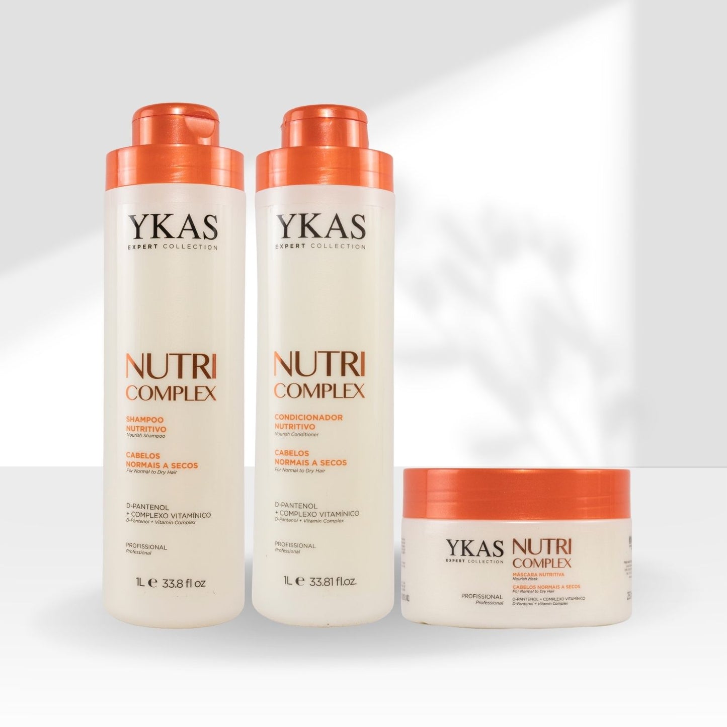 Kit Ykas Nutri Complex Shampoo + Condicionador 1 Litro + Máscara 250 g