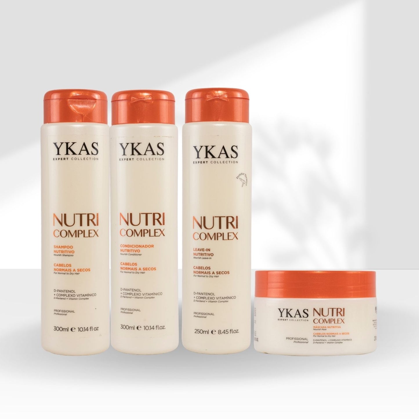Kit Ykas Nutri Complex Shampoo + Condicionador 300 ml + Máscara 250 g + Leave-in 250 g