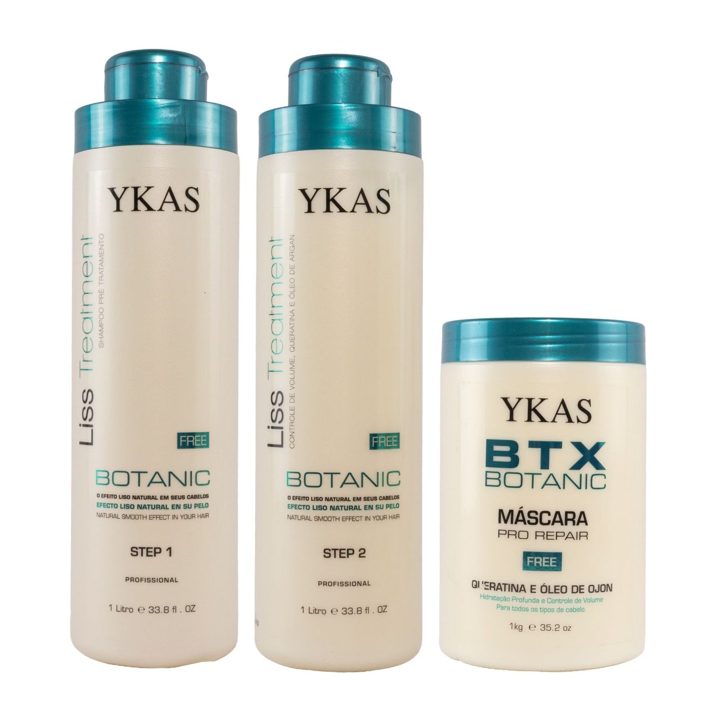 Kit Ykas Orgânico Formol Free ( 2 x 1 Litro ) + Máscara 1 Kg