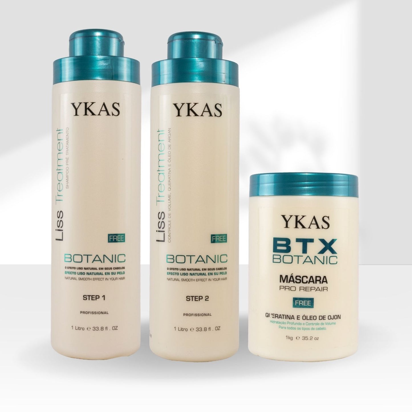 Kit Ykas Orgânico Formol Free ( 2 x 1 Litro ) + Máscara 1 Kg