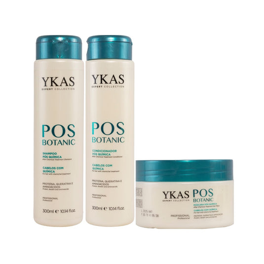 Kit Ykas Pos Botanic (Shampoo + Condicionador + Máscara)