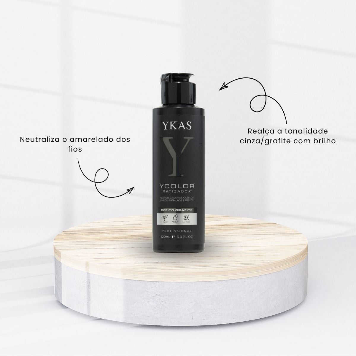Máscara Ykas YColor Matizador Grafite 100 ml
