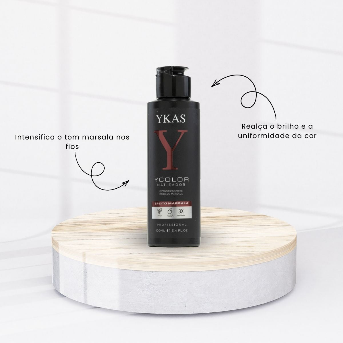 Máscara Ykas YColor Matizador Marsala 100 ml