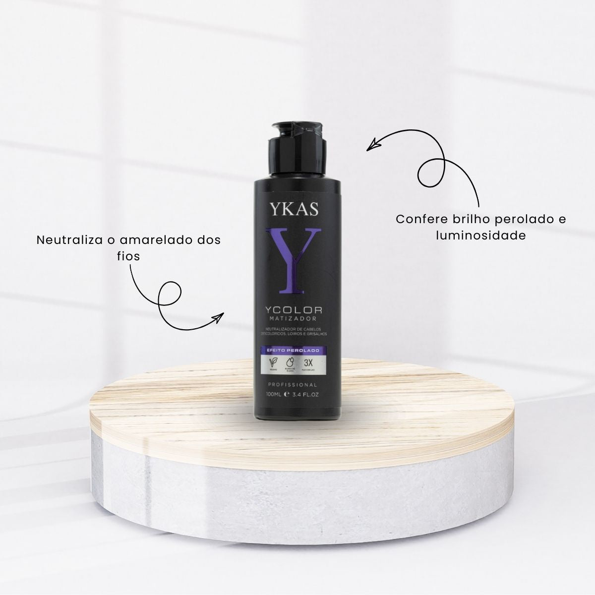 Máscara Ykas YColor Matizador Perolado 100 ml