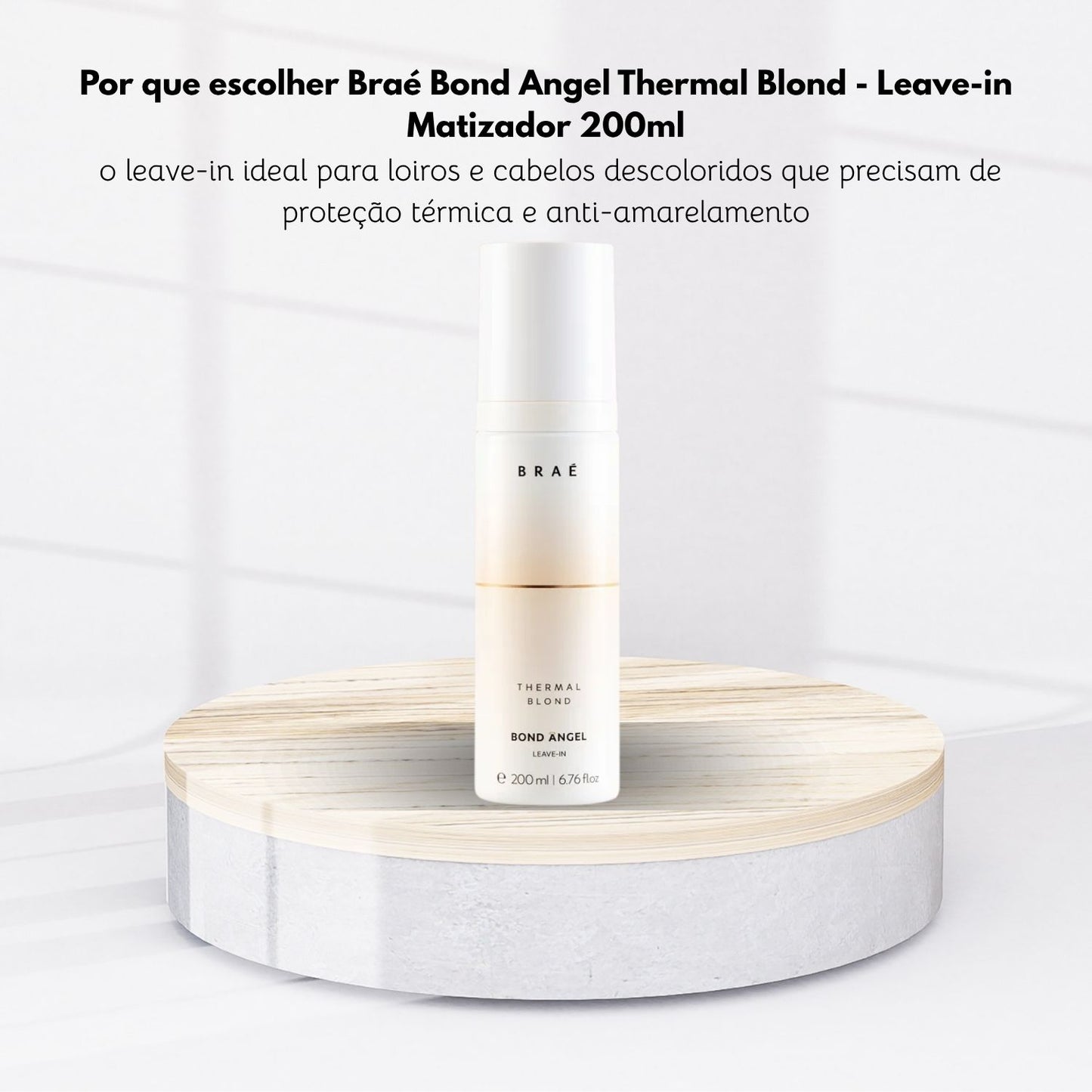 Leave-in Braé Bond Angel Thermal Blond Matizador 200 ml