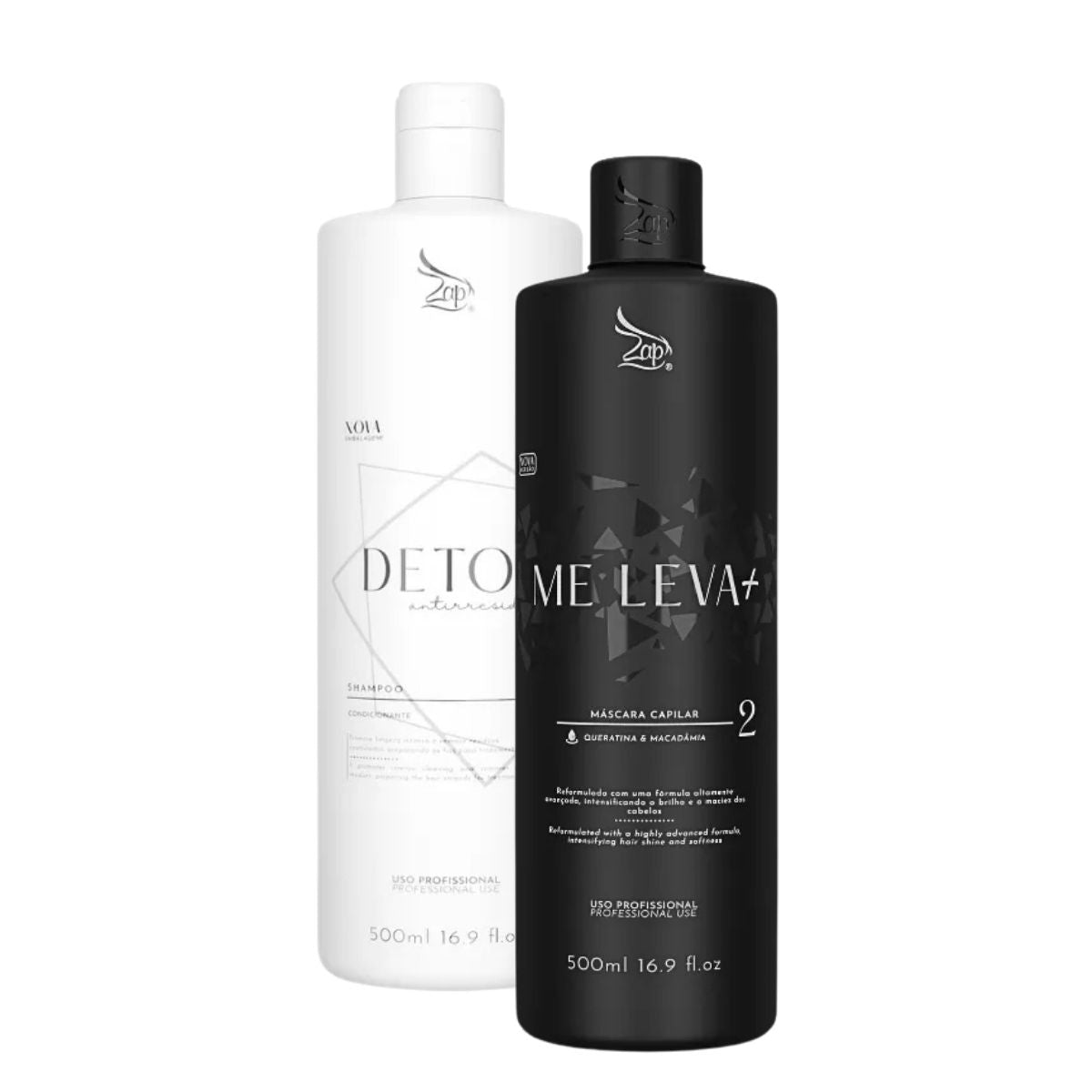 Progressiva Zap Me Leva+ Shampoo e Máscara (2 x 500 ml)