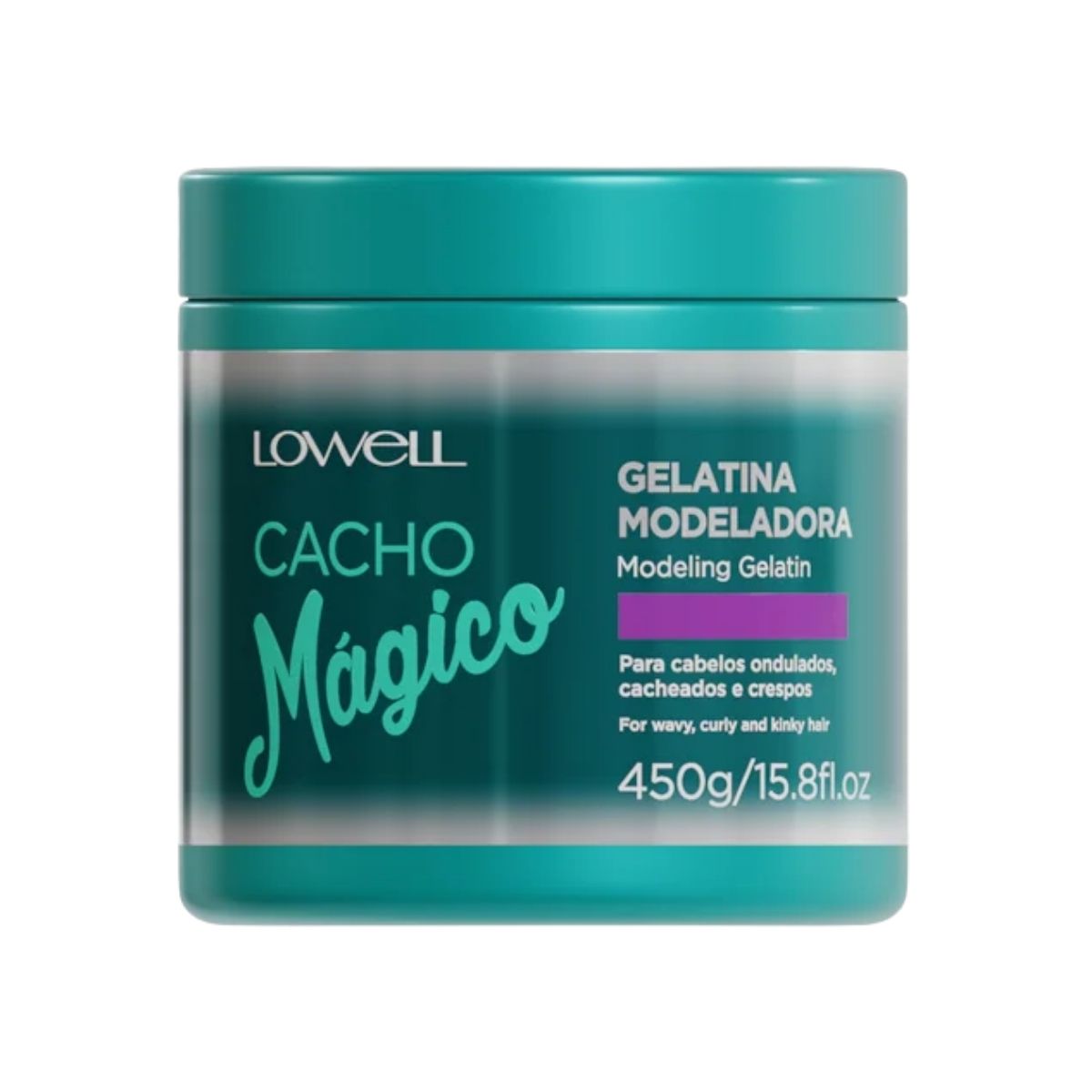 Ativador De Cachos Lowell Cacho Mágico Gelatina para Cabelo Cacheado 450 g