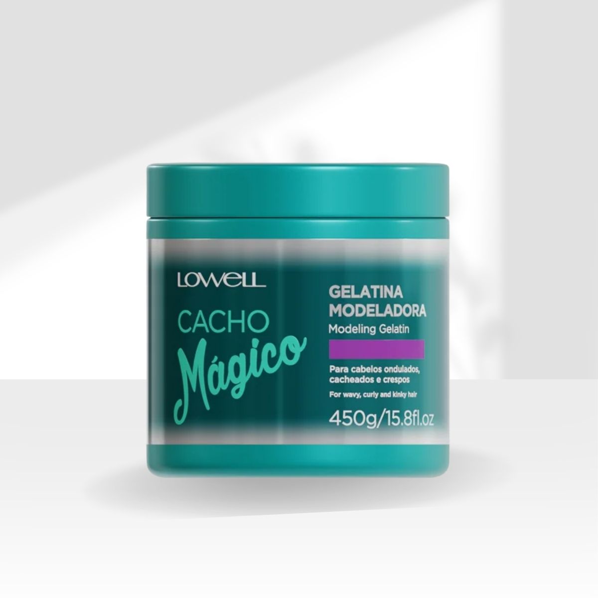 Ativador De Cachos Lowell Cacho Mágico Gelatina para Cabelo Cacheado 450 g