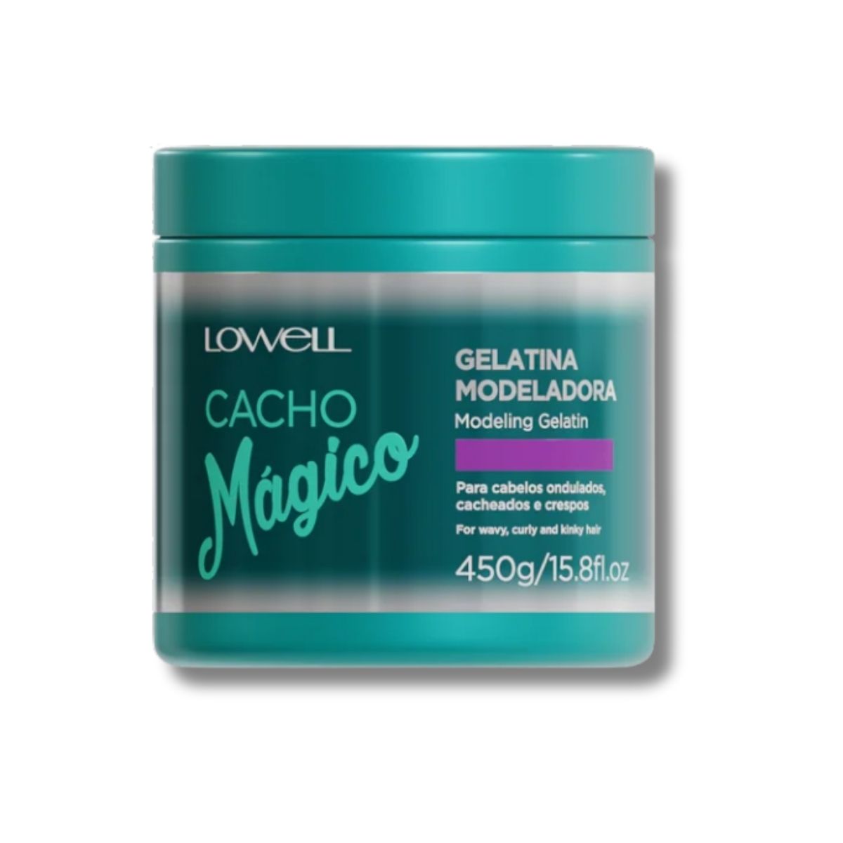 Ativador De Cachos Lowell Cacho Mágico Gelatina para Cabelo Cacheado 450 g