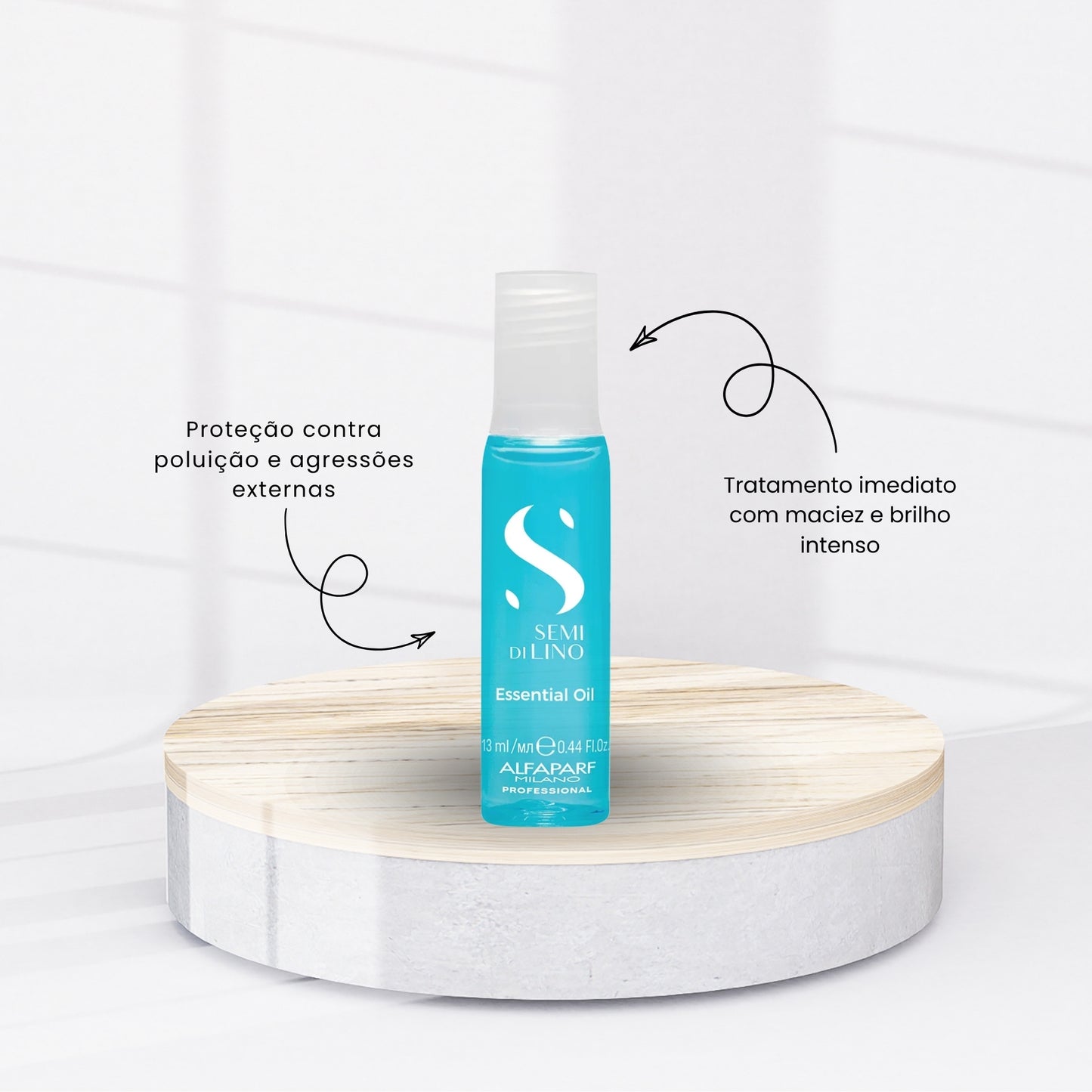 Ampola Alfaparf Semi Di Lino Sublime Essential Oil Capilar 13 ml
