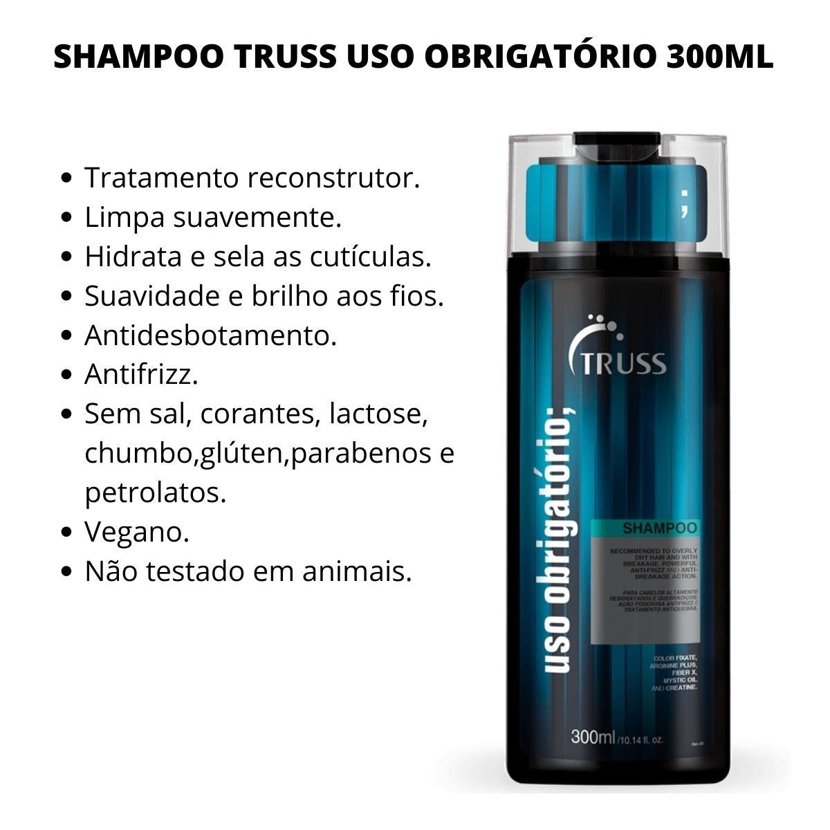 Shampoo Truss Uso Obrigatório 300 ml