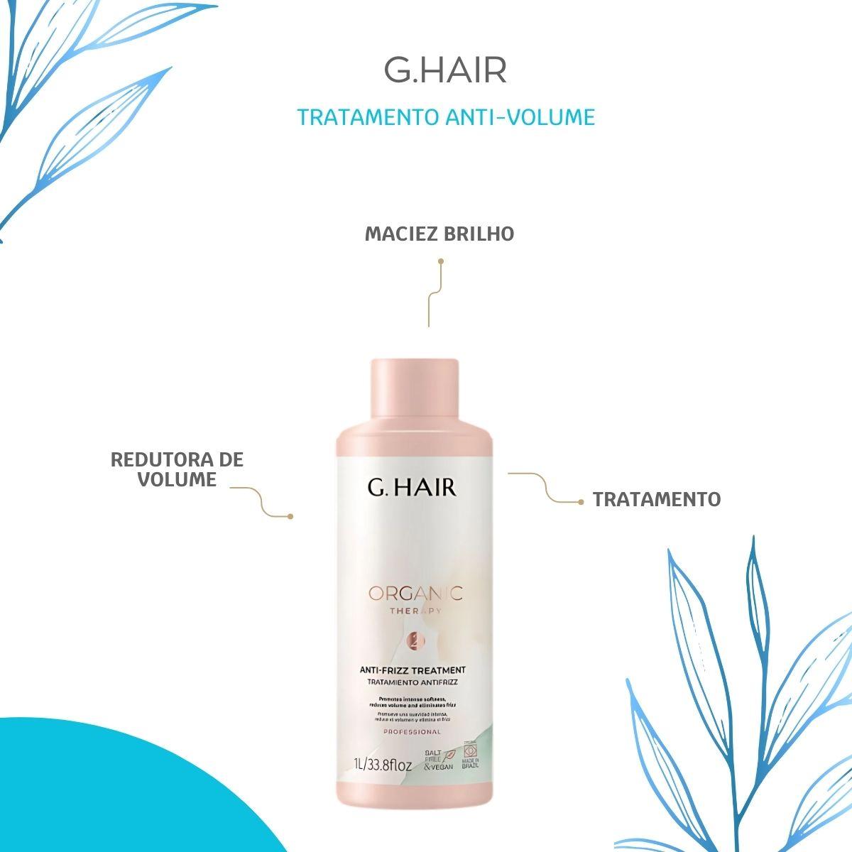 Progressiva G.Hair Organic Therapy Tratamento Antivolume 1 Litro